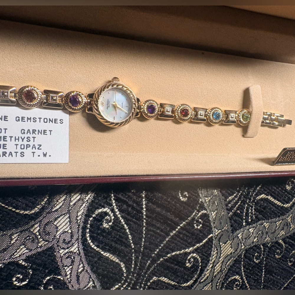 Vintage Jules Jurgensen Genuine Gemstone Watch